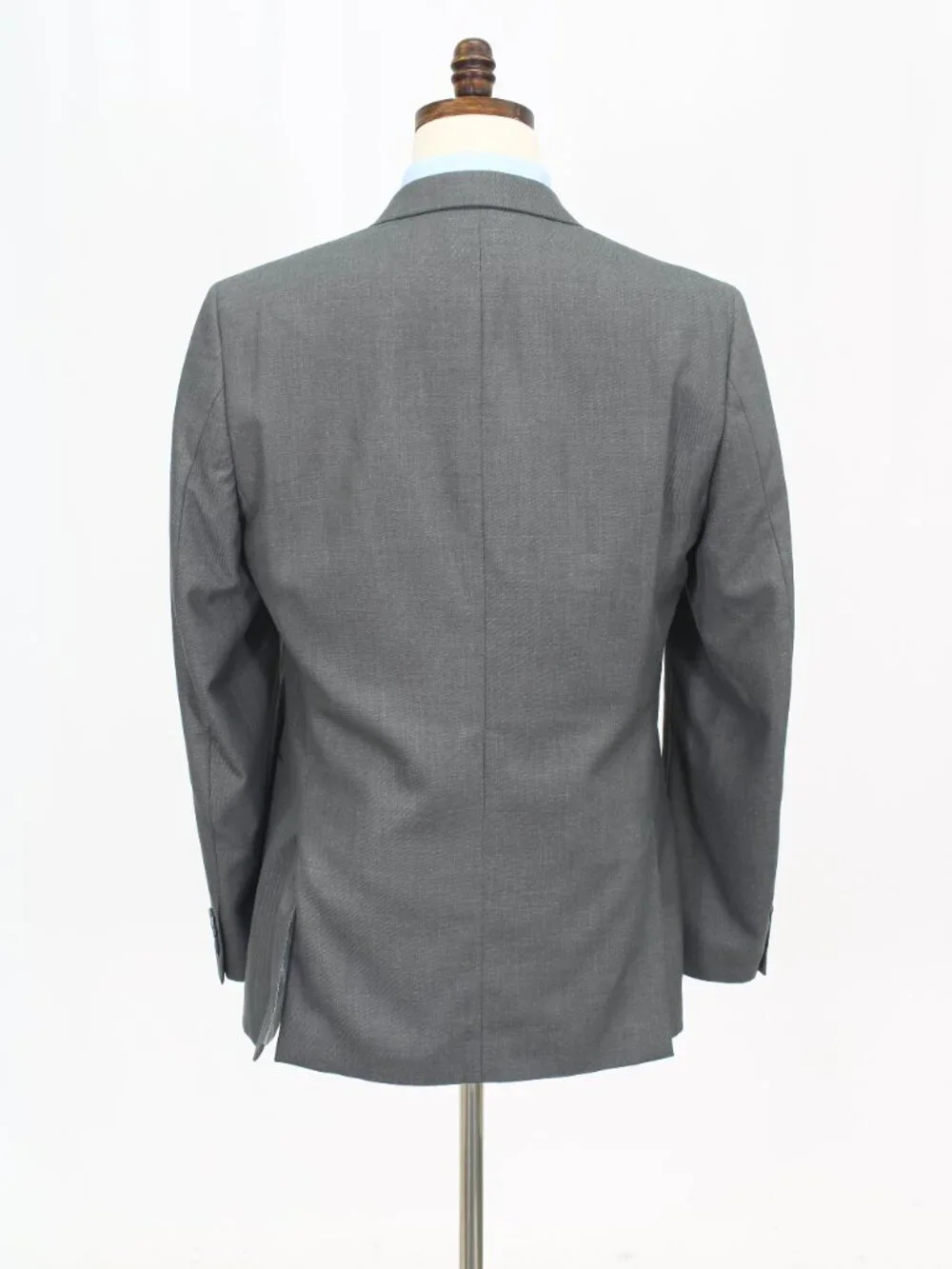 J. Ferrar 40L 33x34 Gray Full Suit 2-Button Solid R944